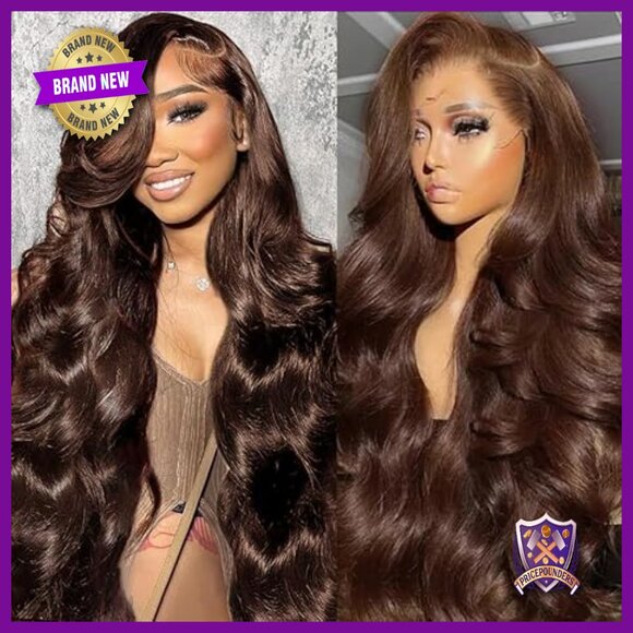 28 Inch HD Lace Front Wig Human Hair Body Wave Pre Plucked 200 Density main image 6